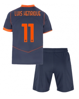 Billige Fotballdrakt Inter Milan Luis Henrique #11 Replika Tredjedraktsett Barn 2025-26 Kortermet (med bukser)
